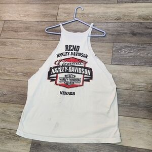 Harley-Davidson White Tank Top Size Xl